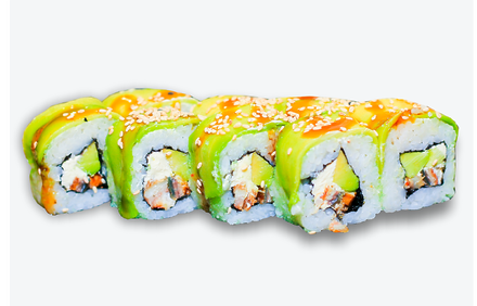 Зелений дракон з вугрем